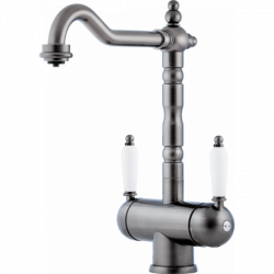 Смеситель Омоикири Амагасаки-Си Латунь/Серебро / Omoikiri Amagasaki-Si