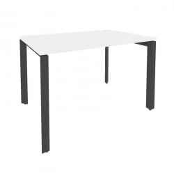 Стол рабочий на П-образном м/к ОНИКС О.МП-СП-2.8 Белый Бриллиант/Антрацит / ONIX O.MP-SP-2.8