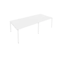 Переговорный стол (2 столешницы) Метал Сйстем Б.ПРГ-2.3 Белый / Metal System