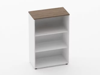 Шкаф 2 широкий открытый Deka 10.12.101 Дуб Верцаска/Белый