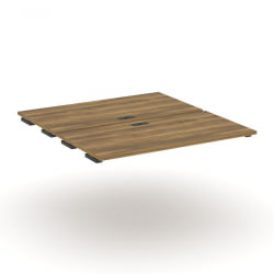 Двойной стол-приставка к двум опорным тумбам/шкафам CONCEPT CN.DSPR-005 Сандал Янтарный Антрацит