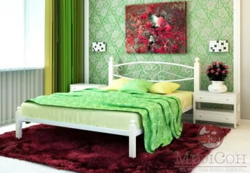 Кровать Каролина Lux 1800х1900 Белая