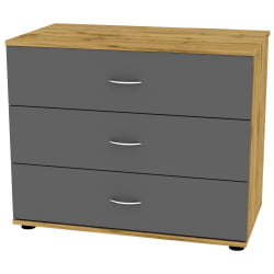 Комод Алиса(К4)657х801х459ручкаскоба96мм(ДВ-Графит) / Алиса(K4)657х801х459ручкаскоба96мм(ДВ-Графит)