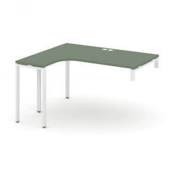 Стол-надставка на опорную тумбу (левый) CОНCЕПТ CН.ОСАН-003(Л) Дуб Мали Белый / CONCEPT CN.OSAN-003(L)