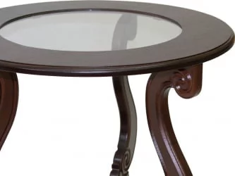 Стеклянный стол Грация (С) Тёмно-коричневый
