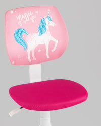 Кресло компьютерное детское ЛОЛО Unicorn пластик белый