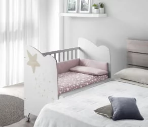 Кроватка для новорожденных Micuna Estela White/Grey