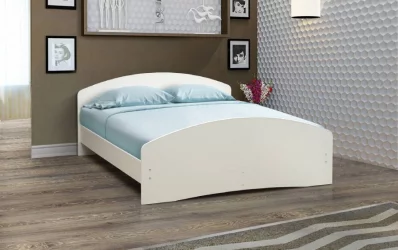 Кровать на уголках №2 1400*2000 Ясень Шимо светлый