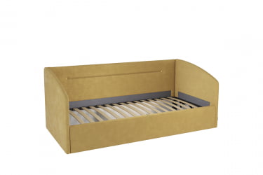 Кровать  0.9 Альба (Софа) КМ.S-16 медовый (велюр)