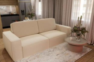 Диван прямой Сунндал (Berhouse) Цвет фасада: Левис 09 велюр; Тип: Прямой; Материал фасада: Металл/Велюр