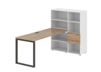 Рабочая станция ЕДИС ЕКРСТ 1117 Дуб Денвер светлый Мокко Белый / EDIS EQRST