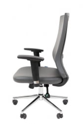 Офисное кресло CHAIRMAN 500 LUX БП экокожа Серый
