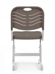 Стул ученический регулируемый пластиковый (рост 3-5) Мокко