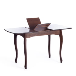 Стол CATERINA PROVENCE бук, мдф, 100+30x70x75 см, Cappuchino