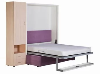 Шкаф-диван-кровать Смарт 1 3-в-1 левый 1600 Дуб молочный