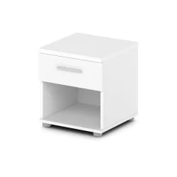 Тумба прикроватная с ящиком Ornata 	Н-490 Белый Шагрень