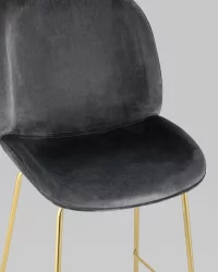 Стул барный Беетле голд Серый / Beetle gold