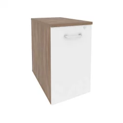 Тумба низкая выдвижная приставная / опорная ONIX O.VTPO-1.7 Дуб Аризона/Белый