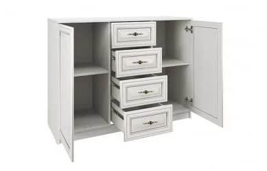 Комод Габриэлла 06.65 Вудлайн кремовый Аруша венге