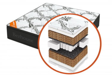 Матрас Mega кокос 30 TFK Gray Night (Berhouse) Размер: 800х1900 мм 