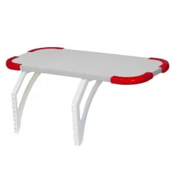 Полка задняя с проставкой Polka_z 3/750 Белая Красная