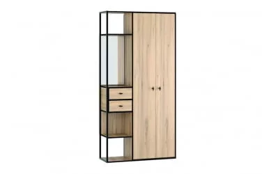 Прихожая Берген 5 Дуб Крафт Золотой Черный