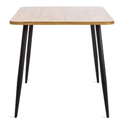 Стол PLUTO ЛДСП/металл, 120x80x77 см, Дуб вотан/Черный