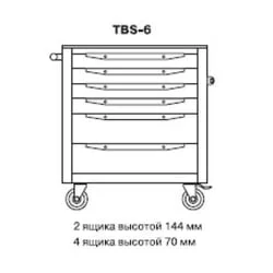 Тележка инструментальная TBS-6 синий