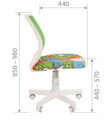 Детское кресло CHAIRMAN KIDS 112 white зоопарк/TW-34