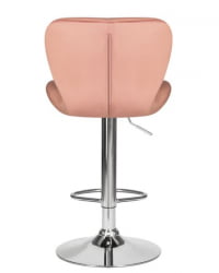 Стул барный ДОБРИН БАРНИ (пудрово-розовый велюр (МДЖ9-32)) 2 шт / DOBRIN BARNY (MJ9-32))