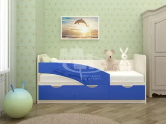 Кровать детская Дельфин Синий/белфорт