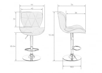 Стул барный DOBRIN BARNY BLACK (зеленый велюр (MJ9-88))