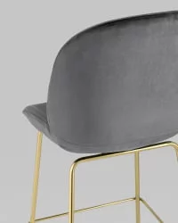 Стул барный Беетле голд Серый / Beetle gold