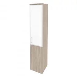 Шкаф высокий узкий правый ONIX O.SU-1.2R(R) white Дуб Аттик