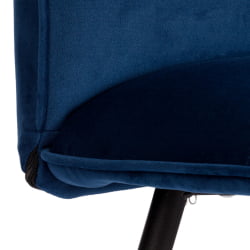 Металлический стул Sweet LT, велюр, Blue (синий), 41х55х88 см