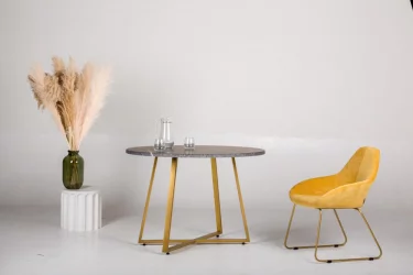 Стул Кент (С) Грей/Линк Золото / Kent