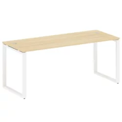 Стол письменный на О-образном м/к METAL SYSTEM БО.СП-5 Акация/Белый