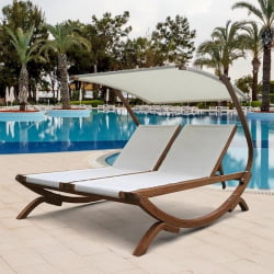 Шезлонг-лежак Мальта AFM-510C White