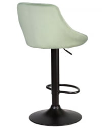 Стул барный ДОБРИН ЛОГАН БЛАCК (мятный велюр (МДЖ9-87)) 2 шт / DOBRIN LOGAN BLACK (MJ9-87))