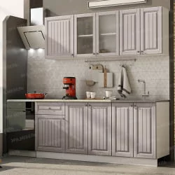 Маленькая кухня Хозяюшка 1,8 м Белый/Мускат глянец