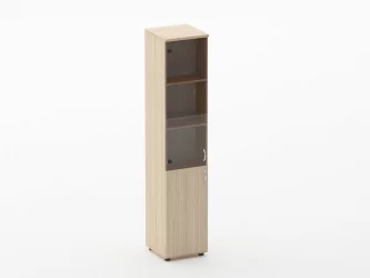 Шкаф высокий со стеклом Twin 16.16.13Л Туя