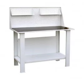 Верстак-стол с экраном и 2-мя полками