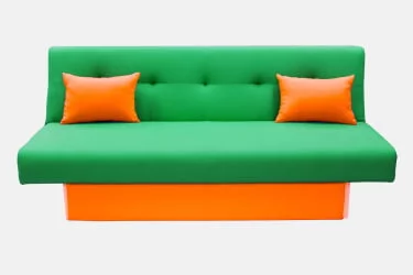 Диван тканевый MANGO 4 (2 категория) Зеленый Оранжевый