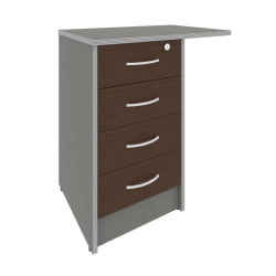 Тумба приставная с фолдингом Riva А.ТП-4.3F-S Венге/металлик