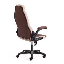 Кресло офисное BAZUKA флок , коричневый/бежевый/коричневый перфорированный, 6/7/6/06