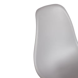 Стул со спинкой CINDY (EAMES) (mod. 1801) дерево бук/металл/сиденье пластик, 45x51x82 см, Light grey (светло-серый)