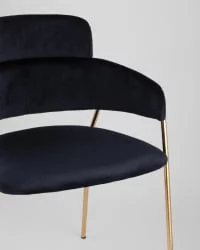 Стул Полин Темно-синий