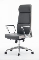 Кресло офисное LONDON LUX Темно-светло серый