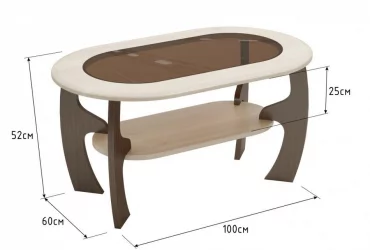 Стол журнальный Маджеста-2 Венге Клен Азия