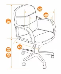 Офисное кресло BAGGI коричневый,бежевый